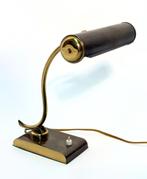 Bankiersbureaulamp van messing, Ophalen of Verzenden