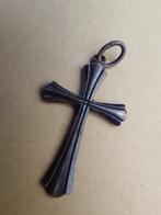 Zilveren 830 kruisje, Gebruikt, Ophalen of Verzenden, Kruis of Symbool, Zilver