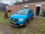Dacia Sandero 0.9 TCE 66KW Stepway 2014 Blauw, Auto's, Dacia, Voorwielaandrijving, 898 cc, Stof, 40 €/maand