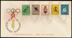Nederland FDC E26 Zonder Adres, Olympische Spelen 1956, Ophalen of Verzenden, Onbeschreven, Nederland