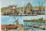 Texel Groeten 4 luik Haven Molen  1979 gelopen, Verzamelen, Ansichtkaarten | Nederland, Verzenden, 1960 tot 1980, Gelopen, Waddeneilanden