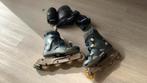 Bauer Skeeler Set maat 42,5 met knie en pols elleboogbescher, Sport en Fitness, Skeelers, Bauer, Inline skates 4 wielen, Gebruikt