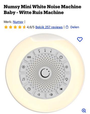 Numsy Mini White Noise Machine – ideaal voor je kleintje! beschikbaar voor biedingen