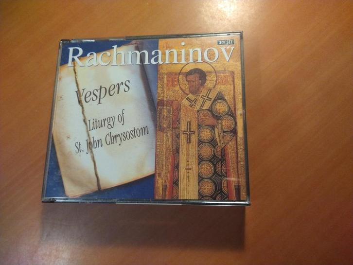3-CD Rachmaninov – Vespers. Liturgy Of St. John Chrysostom, Cd's en Dvd's, Cd's | Klassiek, Zo goed als nieuw, Orkest of Ballet