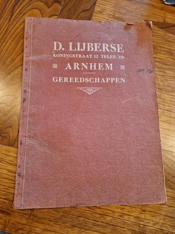 Gereedschap catalogus Lijberse Arnhem  beschikbaar voor biedingen