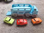 Greentoys transportwagen met 3 auto's, Ophalen of Verzenden, Zo goed als nieuw