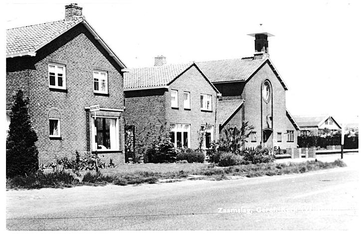 986021 Zaamslag Zeeland 1977 Terneuzensestraat 32 Gerf Kerk, Verzamelen, Ansichtkaarten | Nederland, Gelopen, Zeeland, 1960 tot 1980