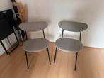 Fonq grijze eetkamerstoelen (set van 2), Huis en Inrichting, Stoelen, Ophalen, Twee, Zo goed als nieuw, Stof