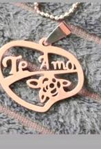 Ketting ti amor, Verzenden, Nieuw, Zilver, Met hanger