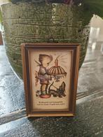 Berta Hummel, nostalgisch religieus miniatuurprentje., Ophalen of Verzenden, Gebruikt