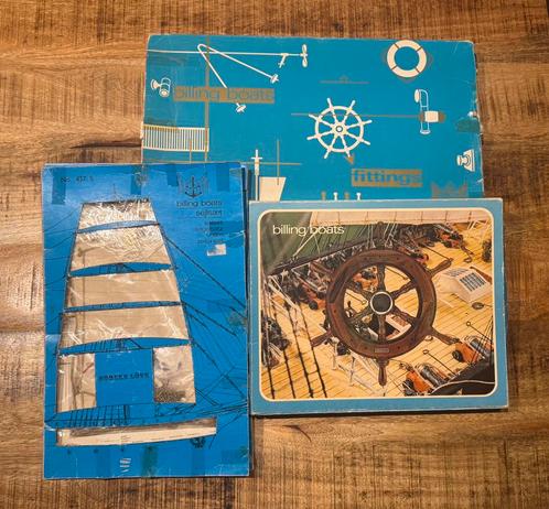 Norske Løve, fittings en zeilenset van Billing Boats, Hobby en Vrije tijd, Modelbouw | Boten en Schepen, Zo goed als nieuw, Overige merken