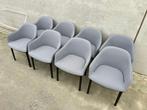 Vitra Bouroullec softshell armchair, eetkamerstoelen, 8x, Stof, Design, Zo goed als nieuw, Vijf, Zes of meer stoelen