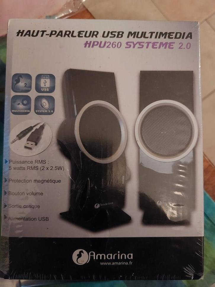 Nieuwe speakers met USB aansluiting - In Seal!, Audio, Tv en Foto, Luidsprekers, Nieuw, Front, Rear of Stereo speakers, Minder dan 60 watt