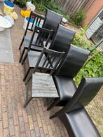 Gratis Eetkamerstoelen Ede, Huis en Inrichting, Ophalen, Gebruikt, Zwart, Vijf, Zes of meer stoelen