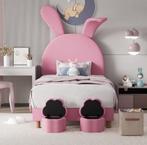 NIEUW Nijntje bed roze kinderbed 90 200 90x200 stof teddy, 85 tot 100 cm, Verzenden, Nieuw, Lattenbodem