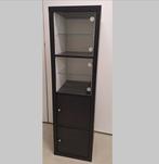 Ikea KALLAX kast, zwartbruin, 42x147 cm met inzetten, Huis en Inrichting, Ophalen, Zo goed als nieuw