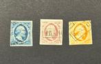 Nederland | 1852, Emissie 1, NVPH 1-3, Ophalen of Verzenden, T/m 1940, Gestempeld