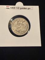 1/2 gulden 1909, Ophalen of Verzenden, Koningin Wilhelmina, ½ gulden