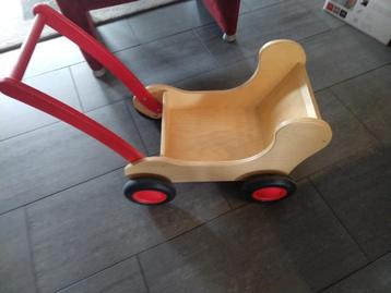 Houten loopkar, Om te leren lopen. Merk: van Dijk beschikbaar voor biedingen