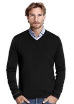 Joe Merino - V-hals - L - zwart - uitstekende staat, Kleding | Heren, Maat 52/54 (L), Joe Merino, Zwart, Ophalen of Verzenden