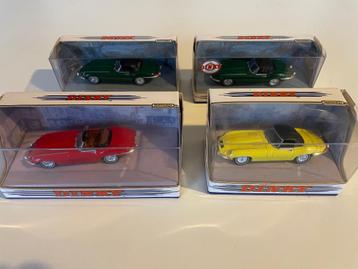 Dinky Toy Jaguar E-type 4 stuks 1:43 Matchbox model auto’s beschikbaar voor biedingen
