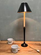 Vintage tafellamp Regency klassiek zwart messing klassiek, Gebruikt, Vintage, Ophalen of Verzenden, Metaal
