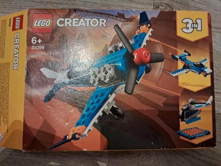 LEGO Creator 31099 Propeller Vliegtuig 3-in-1, Kinderen en Baby's, Speelgoed | Duplo en Lego, Zo goed als nieuw, Lego, Complete set