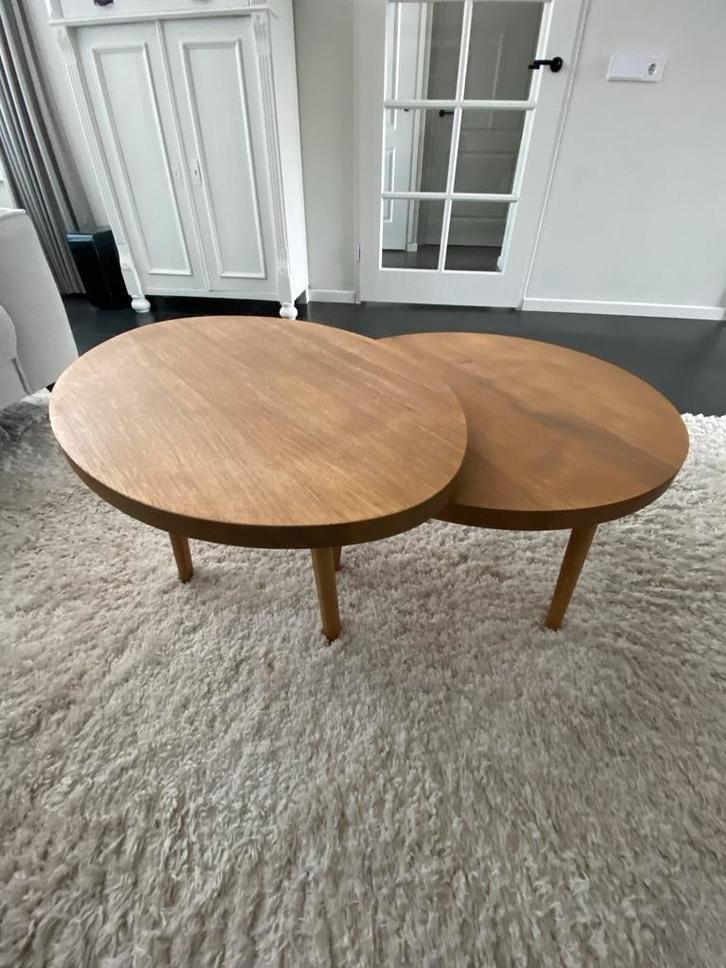 Eiken Salon Tafels - Rond & Ovaal - Eiken Tafels .nl, Huis en Inrichting, Tafels | Salontafels, Gebruikt, Minder dan 50 cm, 50 tot 100 cm