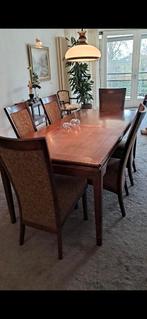 Kersenhouten Eethoek met 6 Stoelen, Huis en Inrichting, Ophalen of Verzenden