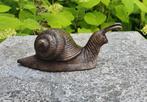 Slak / bronzen beeld / 16 cm lang, Dierenbeeld, Nieuw, Info@huisentuindecoratiemarie.nl, Huis en tuin decoratie marie