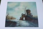 Mysterieus landschap met burcht., Ophalen