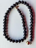 Antieke Granaten ketting met 14 karaat Gouden Bolslot, Ophalen of Verzenden, Overige materialen, Ketting, Met edelsteen