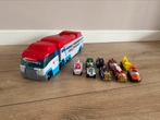 Paw patrol true metal wagen met auto’s, Ophalen of Verzenden, Gebruikt
