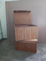 2 Bamboe Kisten met Stof, Huis en Inrichting, Ophalen of Verzenden, Minder dan 50 cm, Minder dan 50 cm