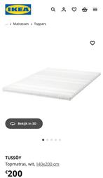 Ikea TUSSOY topper memory foam 200x180, Ophalen, Gebruikt, Tweepersoons, Matras