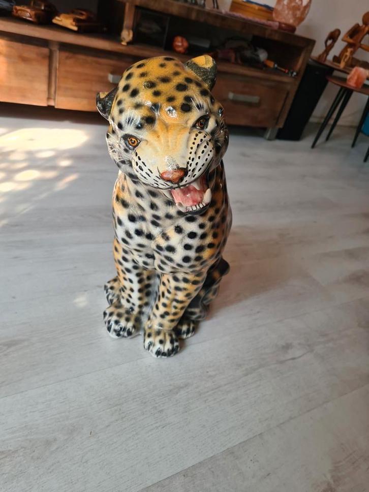 Grote Italiaanse Vintage Panter - 49cm, Antiek en Kunst, Kunst | Beelden en Houtsnijwerken, Ophalen