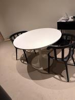 Ikea Docksta Eettafel Rond Wit, Ophalen, Zo goed als nieuw, Rond, 100 tot 150 cm