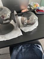 4 wandlampen en staande schemerlamp met led verlichting, Huis en Inrichting, Lampen | Wandlampen, Ophalen, Zo goed als nieuw, Glas