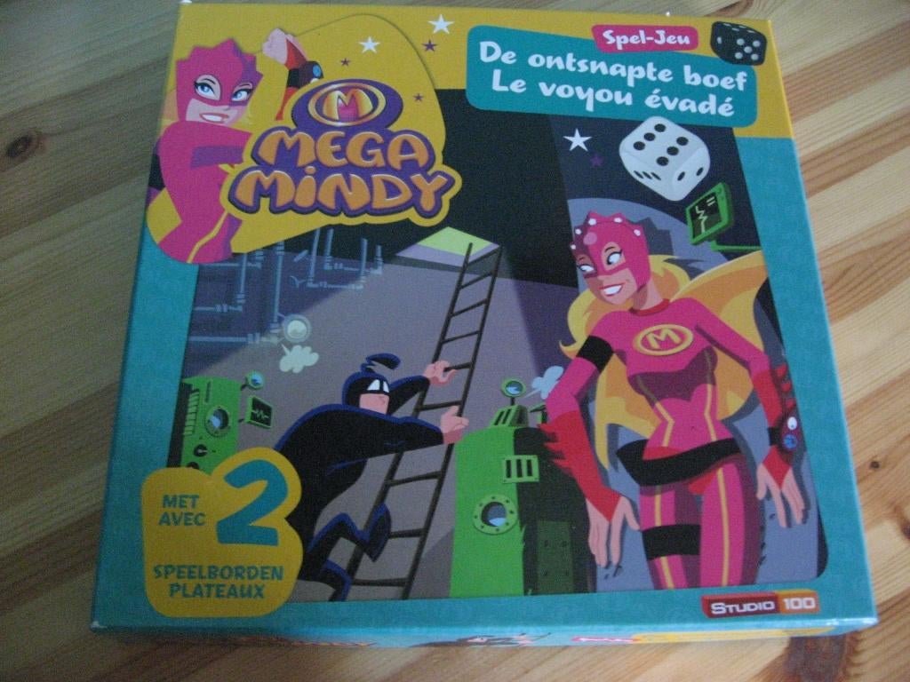 gezelschapsspel Mega Mindy voor 6 +, Drie of vier spelers, Ophalen of Verzenden, Gebruikt, Studio 100