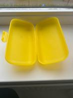 Tupperware boterhamtrommel, Ophalen of Verzenden, Zo goed als nieuw, Geel, Overige typen