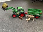 Schleich tractor incl extra koeien, Ophalen, Zo goed als nieuw
