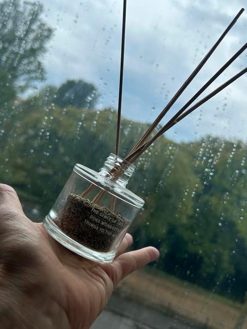 Geurstokjes houder glas leeg, Sieraden, Tassen en Uiterlijk, Uiterlijk | Parfum, Ophalen