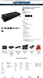 GAS Audio Power A2-2500.1DL 2500W RMS Monoblok versterker, Info@optimount.nl, Nieuw, Ophalen of Verzenden, Anholtseweg 48A 7091 HB DINXPERLO