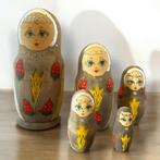 5 Bijzondere Matroeskas poppen handgeschilderd., Verzamelen, Beelden en Beeldjes, Ophalen of Verzenden, Nieuw, Mens