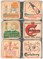OUDE BIERVILTJES CARLSBERG, Verzamelen, Biermerken, Verzenden, Nieuw, Viltje(s), Overige merken