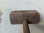Antieke decoratieve houten Sleg Hamer, Tuin en Terras, Hand-tuingereedschap, Ophalen, Gebruikt