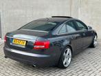 Luxe Audi A6 S-Line 3.2 FSI QUATTRO 4X4 256PK/NieuweAPK/Leer, Automaat, Zwart, 1655 kg, Bedrijf