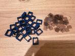 Partij N269=25x Nieuwe Lego ramen donker blauw met glas