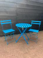 Frans Brocante bistroset 3 delig, Ophalen, Zo goed als nieuw, Overige materialen, 2 zitplaatsen