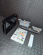 Wii Console Zwart met Witte Remote, Ophalen of Verzenden, Zo goed als nieuw